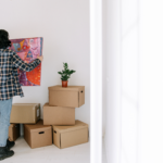 Sorted belongings ready for downsizing move, decluttering before moving Liverpool